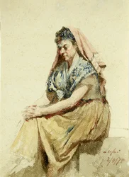 Femme assise